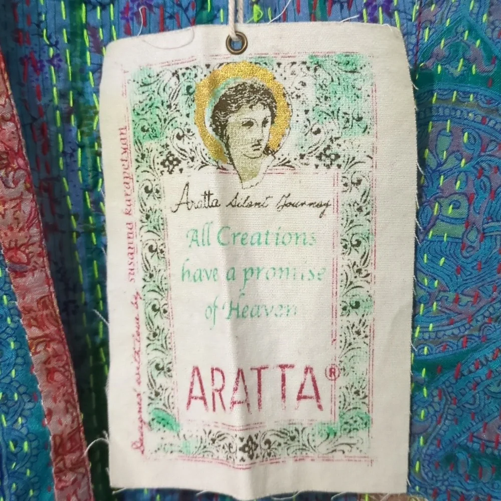 Aratta Patchwork Silk Kimono - Picture 3 of 3